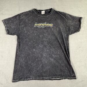 Texas A&M Aggies Colortone Adult L T-shirt Tie-Dye Rainbow‎ Letters Pride